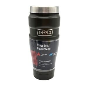 THERMOS Stainless King 16 oz Travel Tumbler Vacuum Insulated Army Green SK1005